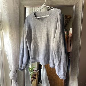 Hollister plain grey sweater